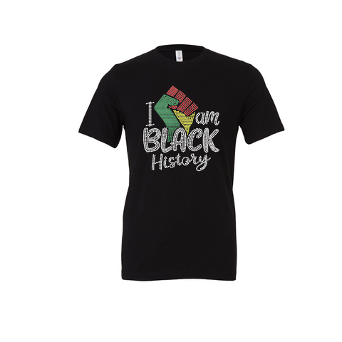 I AM BLACK HISTORY (2) | Rhinestone T-Shirts