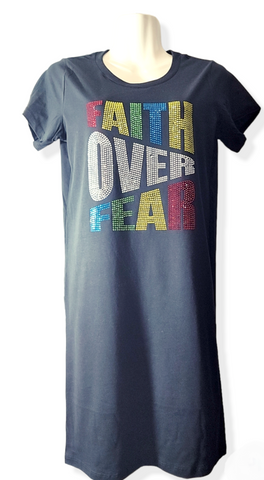 Faith Over Fear (Multi-Color) Dress