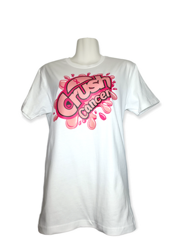 Crush Cancer - White (Breast Cancer Awareness Month)