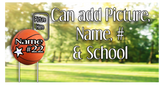 Sporty Yard Signs Single Sided