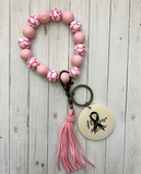 Breast Cancer Awareness Wristlet