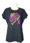 Rhinestone Crush Cancer - Black (Breast Cancer Awareness Month)